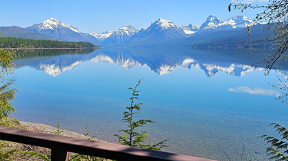 Glacier Park Lakefront View